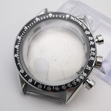 Caixa de relógio de vidro de safira aço inoxidável 41 mm compatível com movimento de quartzo VK63 VK64 comprar usado  Enviando para Brazil