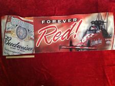 Budweiser Forever Red! Top Fueler Corrugated Promo Banner 29 feet x 16 inches , used for sale  Shipping to South Africa