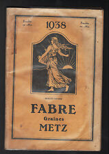 Metz catalogue graines d'occasion  Baugy