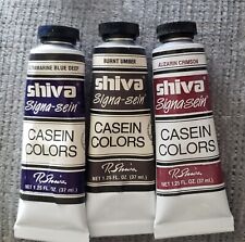 Richeson Casein Shiva Signa-sein Color Basic Set/3 New 37ml each for sale  Shipping to South Africa