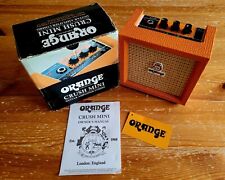 Orange Crush Mini (Micro Crush CR3) Portable Guitar Amplifier (Battery or Mains) for sale  Shipping to South Africa