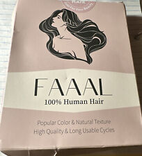 100% Human Hair Ponytail Extensions  By FAAAL - 1B Natural Black New Sealed Box for sale  Shipping to South Africa