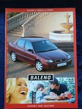 Suzuki baleno brochure d'occasion  Expédié en Belgium