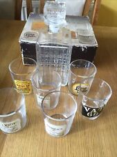 Vintage whisky tumblers for sale  THETFORD