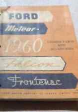 1960 FORD METEOR FALCON FRONTENAC Chassi Peças e Acessórios Manual OEM WATER D comprar usado  Enviando para Brazil