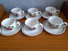 Portmeirion pomona teacups for sale  HAVANT