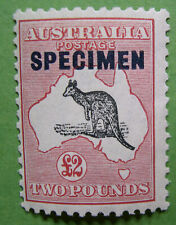 Usado, Australia 1934 £2 Kangaroo Scott 129 SG 138s ESPECIMEN **MNH FRESCO DW1 segunda mano  Embacar hacia Argentina