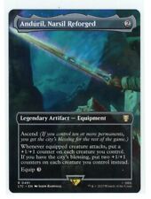 MTG Commander Lord of the Rings Anduril Narsil Reforged 491 Rare Borderless for sale  Shipping to South Africa
