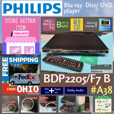 Leitor de DVD Blu-Ray Philips (BDP2205/F7 B) Wi-Fi/DVD upscaling de vídeo com controle remoto comprar usado  Enviando para Brazil