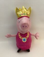 Peppa Pig Princesa N' Oink Muñeco de Peluche Parlante Juguete Relleno 14" Rosa Vestido Corona segunda mano  Embacar hacia Argentina