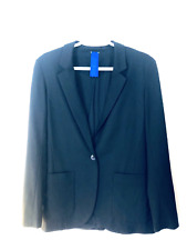 Jaqueta Blazer KIT and ACE Feminina Tamanho 4 Manga Longa Preta Namorado Lã de Seda comprar usado  Enviando para Brazil