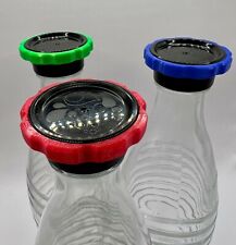 3er-Set bunte Clips für Deckel / Kappen passend für Sodastream Crystal Flaschen comprar usado  Enviando para Brazil