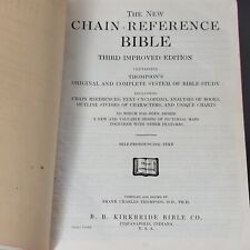 Thompson's The New Chain-Reference Bible Revised Edition 1917 - MUITO RARO!! comprar usado  Enviando para Brazil