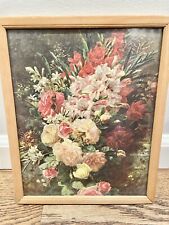 Usado, Quadro vintage com estampa de flores decoração de parede floral década de 1940 comprar usado  Enviando para Brazil