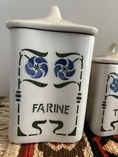 French ceramic canister for sale  Shipping to Ireland