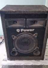 Q Power 8" Subwoofer Tweeter Combo DJ Monitor Speaker Cabinet for sale  Shipping to South Africa