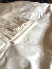 Ivory satin pleated for sale  COLCHESTER