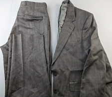 Calça plissada Christian Dior Monsieur masculina 42 terno cinza metálico salpicado 33 X 32,25 comprar usado  Enviando para Brazil