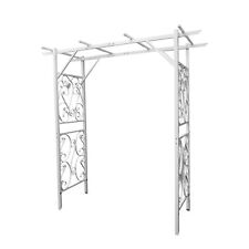 Returned Item Metal Arbor Arch Wedding Garden Trellis Climbing Planting Patio for sale  Shipping to South Africa
