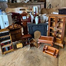 vintage wooden dolls house furniture for sale  CHESTERFIELD