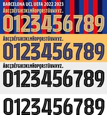 Conjunto de nome e número para futebol Barcelona UEFA Champions League 2022/2023 casa/fora, usado comprar usado  Enviando para Brazil