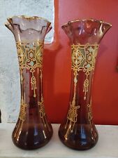 Paire vases verre d'occasion  Vallon-en-Sully