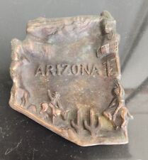 Cinzeiro de mesa vintage cobre Arizona em relevo meados do século lembrança possível  comprar usado  Enviando para Brazil
