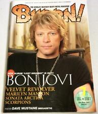 ¡BURRN USADO! Revólver de terciopelo Bon Jovi Bon Jovi 7/2007 Marilyn Manson segunda mano  Embacar hacia Argentina