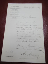Arthur maury autographe d'occasion  Coulaines