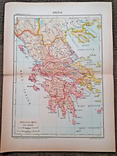 1954 mappa grecia usato  Roma