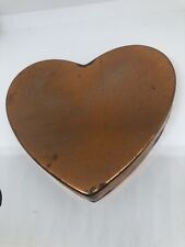 Used, Heart shaped copper/brass/tin baking cake/gelatin/jello mold for sale  Shipping to South Africa