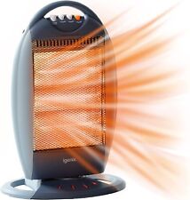 Igenix Halogen Electric Heater 3 Heat Settings Cinza Oscilação Ampla 1200 W    comprar usado  Enviando para Brazil