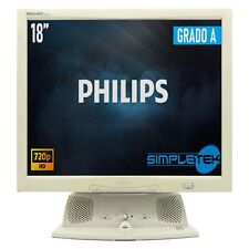 Monitor de pantalla Philips 180P2 pantalla LCD 18"" 5: 4 PC VGA DVI multimedia segunda mano  Embacar hacia Argentina