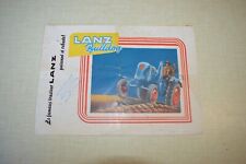 Brochure tracteur lanz d'occasion  Pont-d'Ain