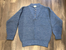 Suéter Henley vintage feijão tamanho XL LL fio de alta caminhada feito nos EUA mistura de lã comprar usado  Enviando para Brazil