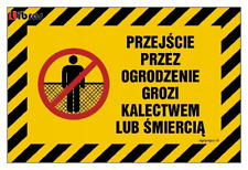 Używany, Przejście ogrodzenie grozi kalectwem śmiercią 30cm LIBRES POLSKA SP  na sprzedaż  PL