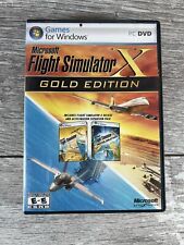 Microsoft Flight Simulator X Gold Edition PC Windows con expansión de aceleración, usado segunda mano  Embacar hacia Argentina