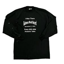 VTG Guinness World Record Fostoria, Ohio Sz L Longsleeve Rail Days T-Shirt for sale  Shipping to South Africa
