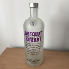 Botella vacía de vodka esmerilada Absolut Kurant con tapa 1 L exhibición artesanal artesanal segunda mano  Embacar hacia Argentina