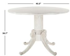 drop leaf round white table for sale  Whitestown