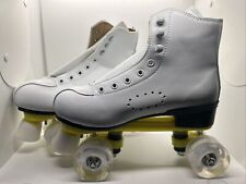 Sapatos femininos de skate de patins intermitentes de couro ecológico linha dupla UE 40 EUA 7,5 comprar usado  Enviando para Brazil