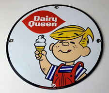 Placa de porcelana vintage Dairy Queen - DQ sorveteria posto de gasolina bomba comprar usado  Enviando para Brazil
