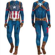 Marvel Capitán América Disfraz Cosplay Adulto/Niños Mono Regalo de Halloween segunda mano  Embacar hacia Argentina