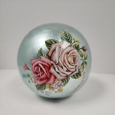 Rose decoupage sphere for sale  Meridianville
