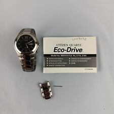 Usado, Reloj CITIZEN Eco-Drive Titanium WR-100 con fecha de día E100-K18434 + Manual del propietario segunda mano  Embacar hacia Mexico
