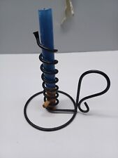  Candle Holder Vintage Wrought Iron Adjustable Spiral Courting  (Candle Not Incl for sale  Shipping to South Africa