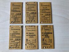 Fahrkarten personenzug 1961 gebraucht kaufen  Hohenwart, Eutingen