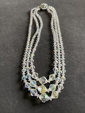 Crystal necklace vintage for sale  BURTON-ON-TRENT