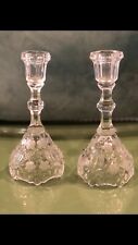 Pair crystal candlestick for sale  Shipping to Ireland