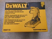 Used, DeWALT D28715 14" 5.5 HP Abrasive Metal Chop Saw - Quick Change Blade for sale  Everett